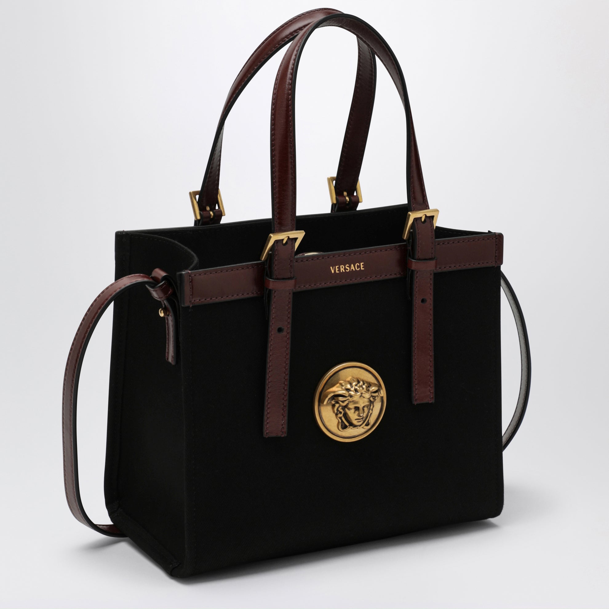 Borsa shopper mini Rivière nera in tela