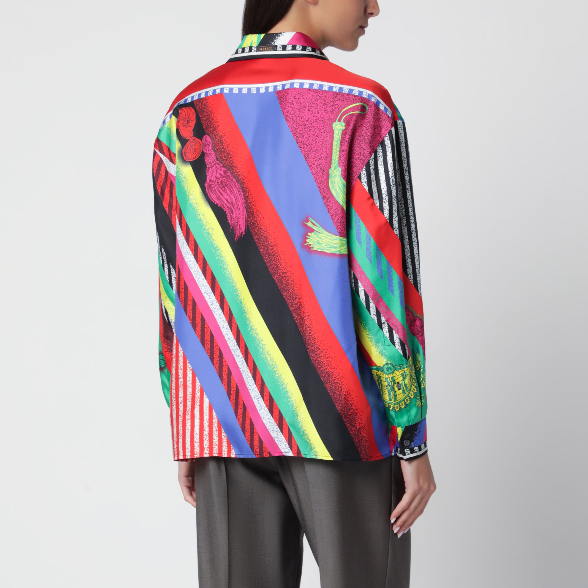 Formula 6 multicolored silk twill shirt
