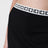 Gonna midi in jacquard di misto viscosa nera