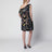 Black Printed Silk Twill Dress