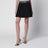 Black Wool and Mohair Pleated Mini Skirt