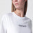T-shirt slim en jersey de coton à logo brodé blanc