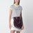 T-shirt reversibile in jersey di cotone grigia/gialla