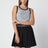 T-shirt en jersey de coton gris clair avec imprimé logo