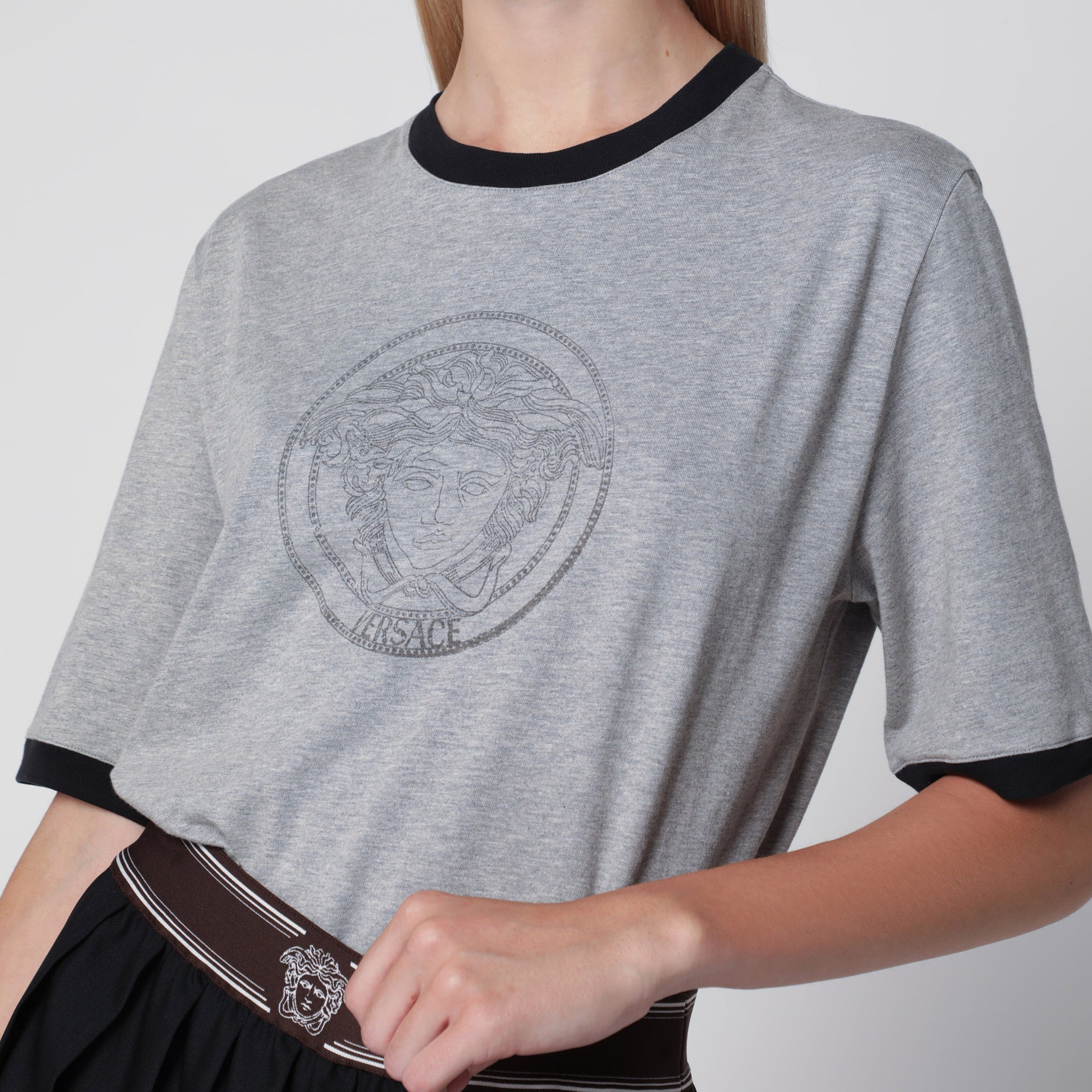 Cotton Jersey T-Shirt with Printed Logo