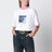 Baumwoll-Jersey-T-Shirt mit Medusa-Print in Weiß/Guava