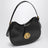 Borsa hobo Emblème nera in nappa