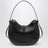Borsa hobo Emblème nera in nappa