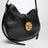 Borsa hobo Emblème nera in nappa