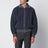 Cardigan zippé gris foncé en laine