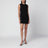 Robe mini noire en cady de viscose stretch