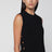Robe mini noire en cady de viscose stretch
