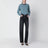 Light blue wool and cashmere crewneck sweater