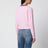 Cardigan rosa in lana e cashmere