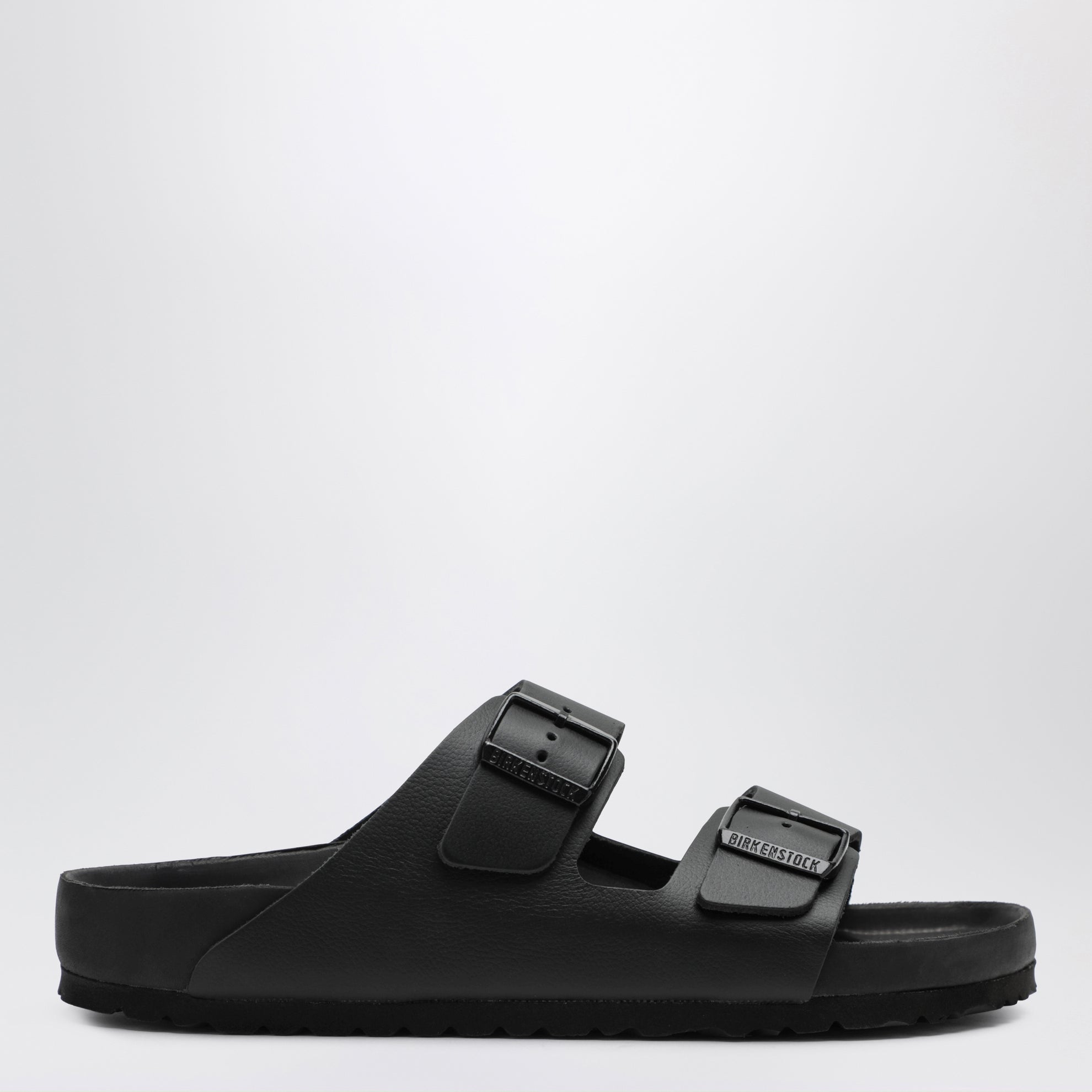 Sandales Arizona noires en EVA et cuir naturel