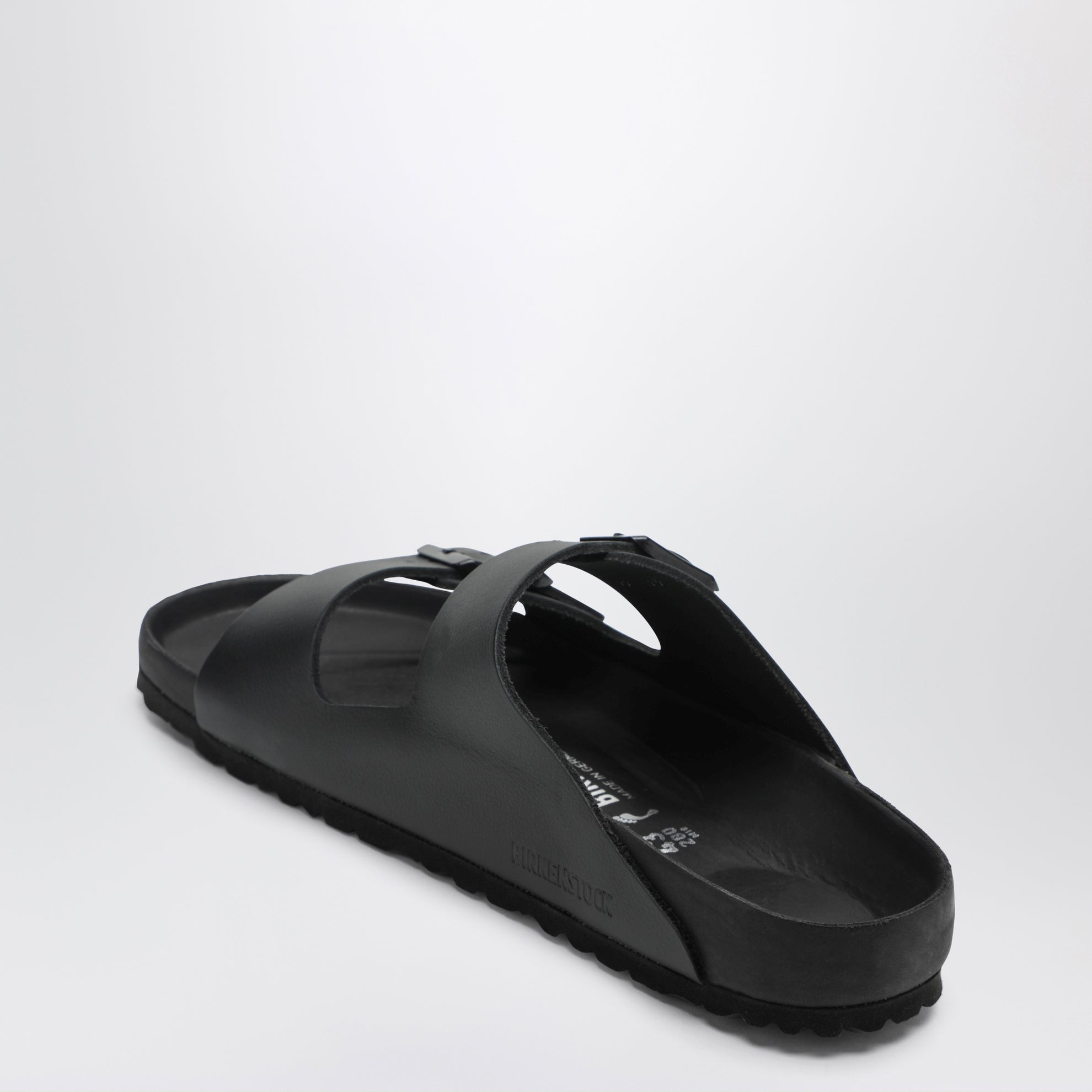 Sandales Arizona noires en EVA et cuir naturel
