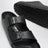 Sandales Arizona noires en EVA et cuir naturel