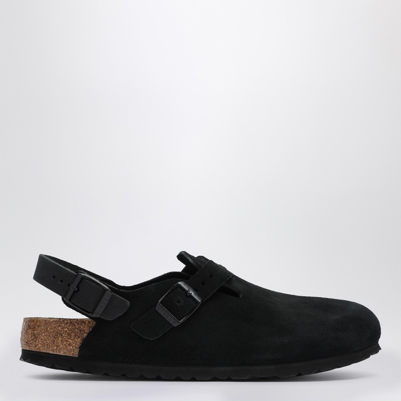 Black suede Tokyo ciabatta