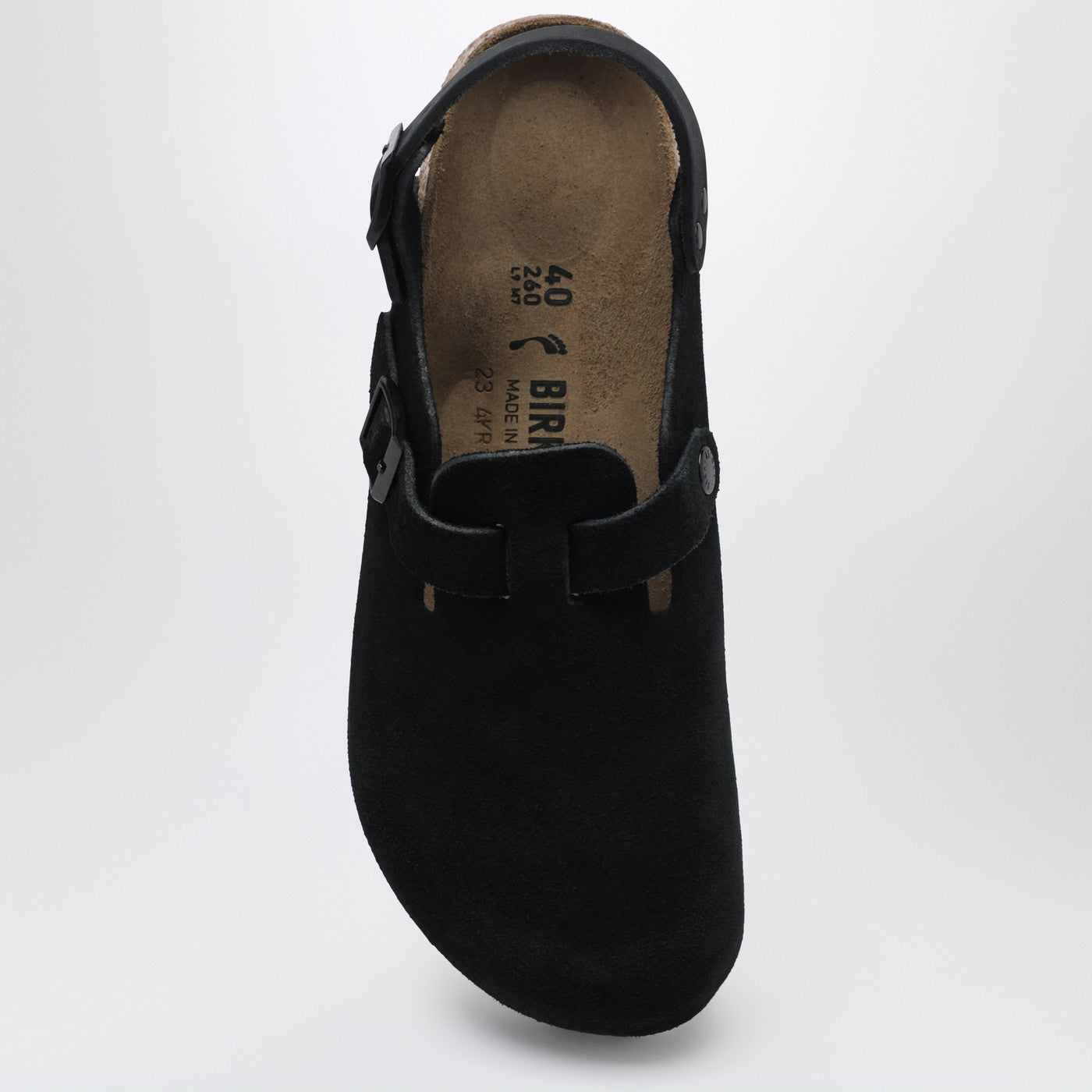 Black suede Tokyo ciabatta