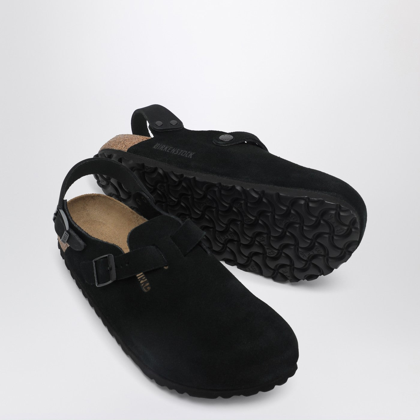 Black suede Tokyo ciabatta