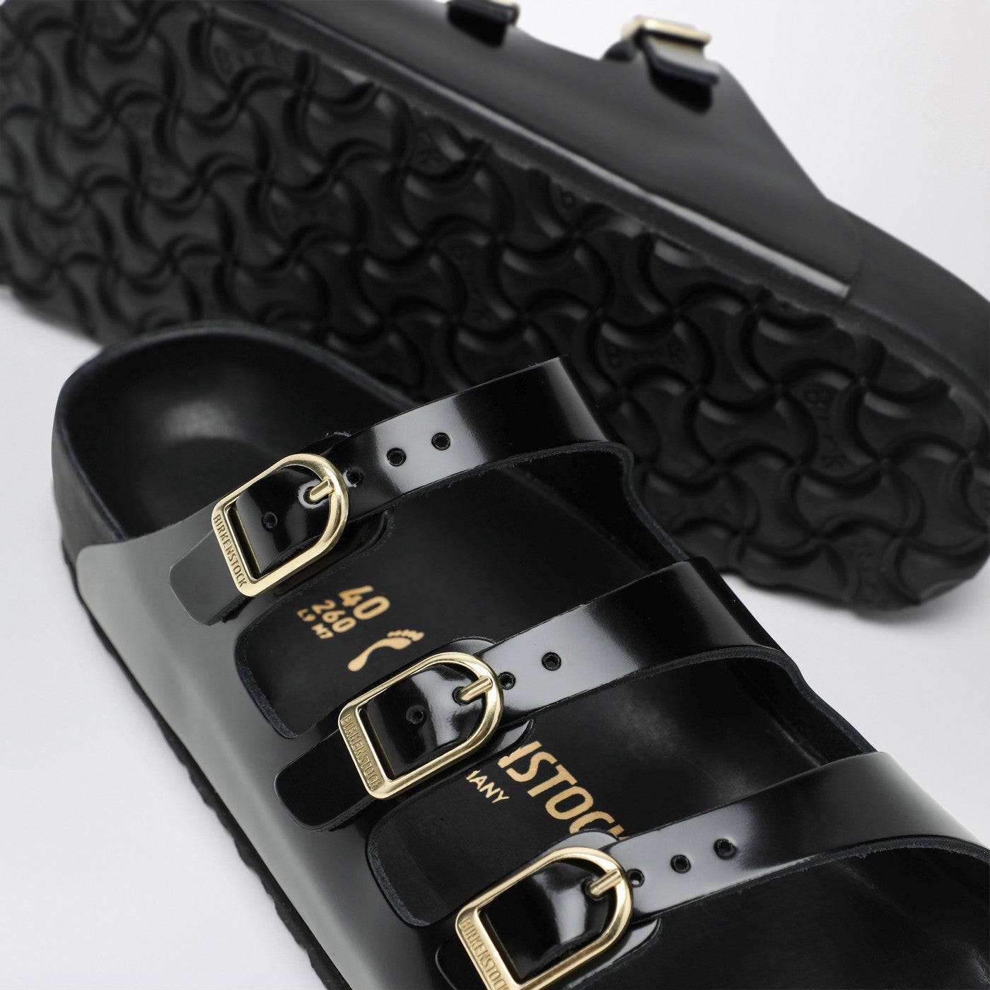 Slide Florida Dbuckle Exquisite lucida nera