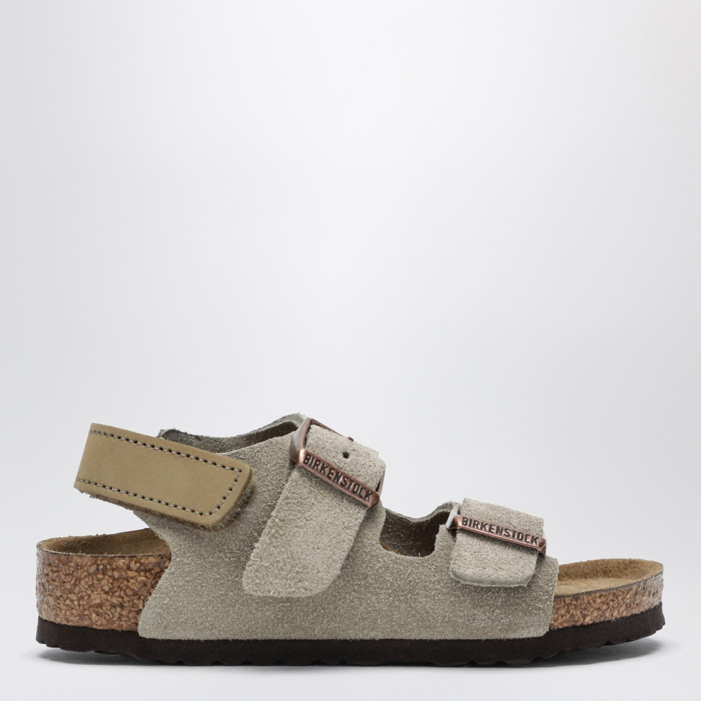 Birkenstock Milano taupe suede sandal | TheDoubleF