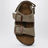 Sandale en daim taupe Milano