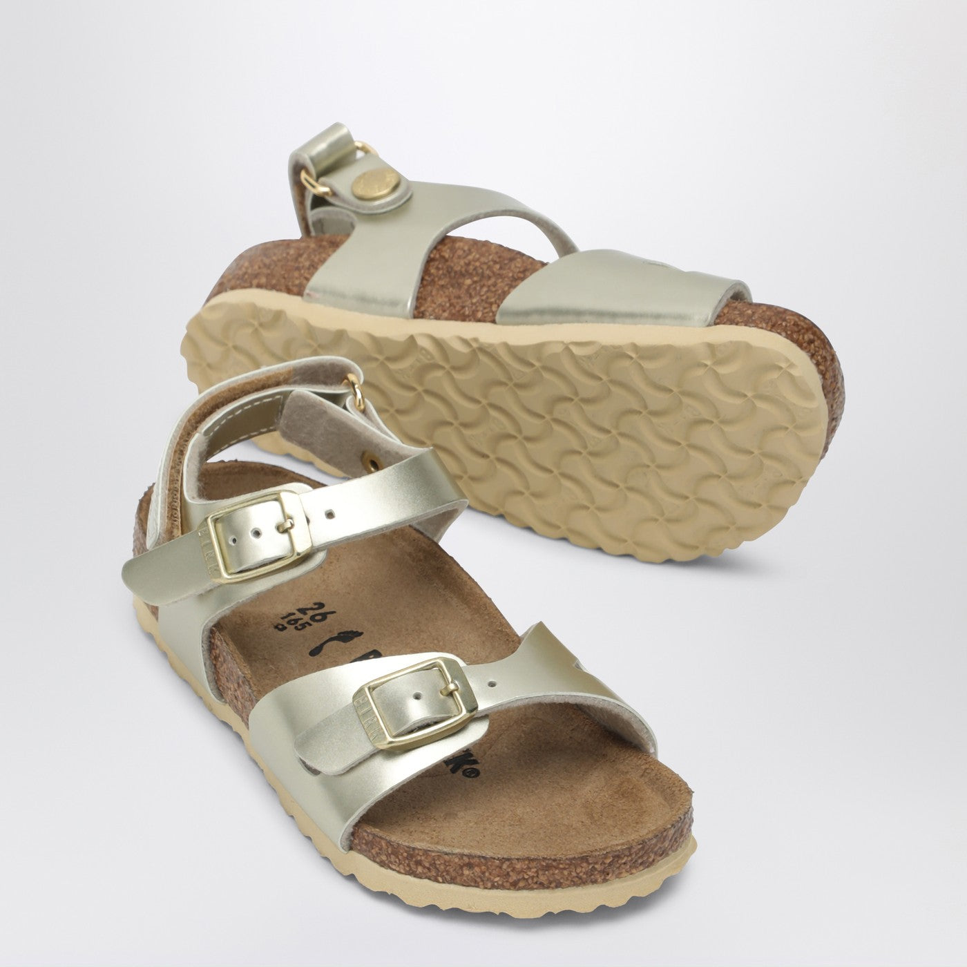 Rio metallic gold sandal