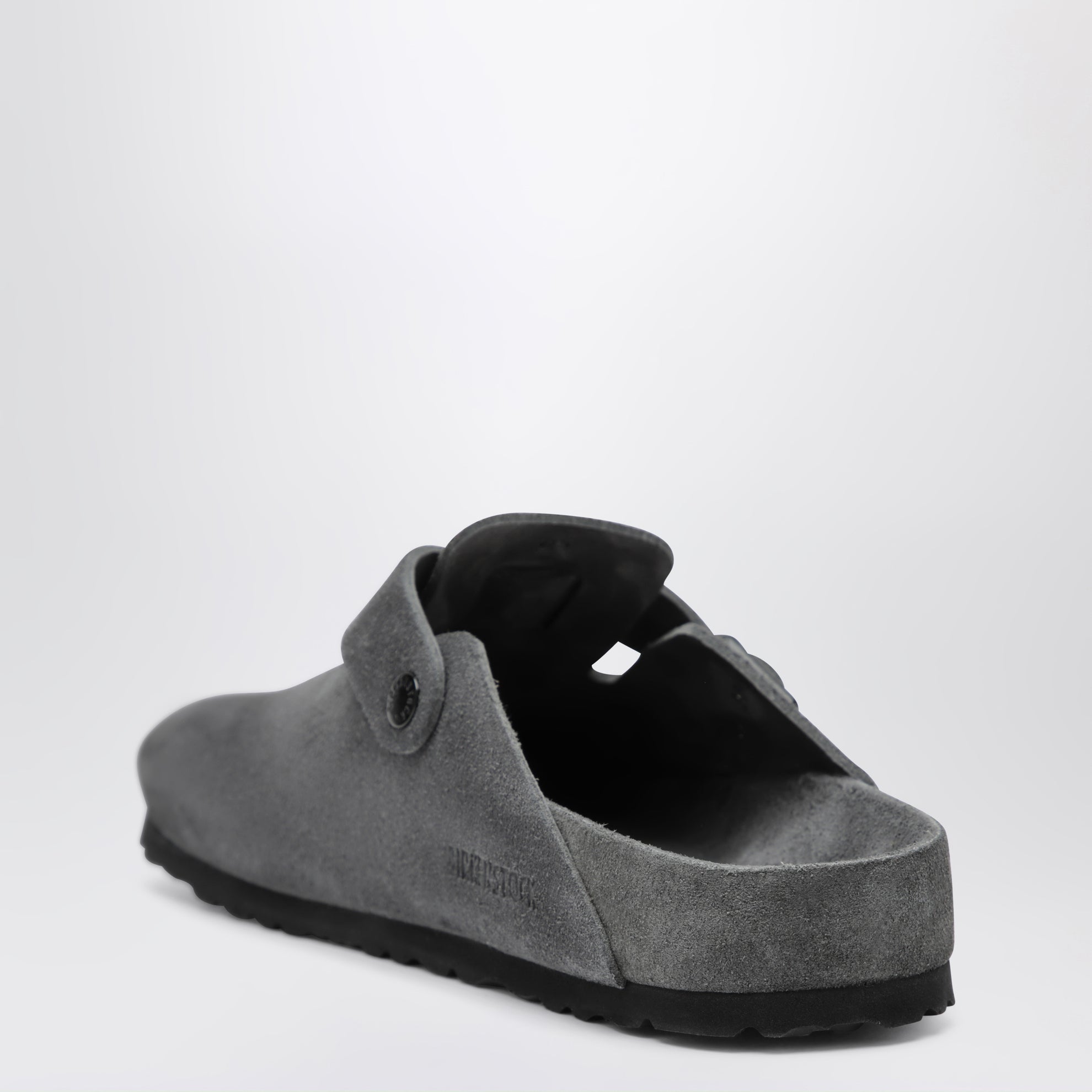 Sabots Boston en daim anthracite
