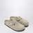 Boston Exquisite suede clogs in taupe