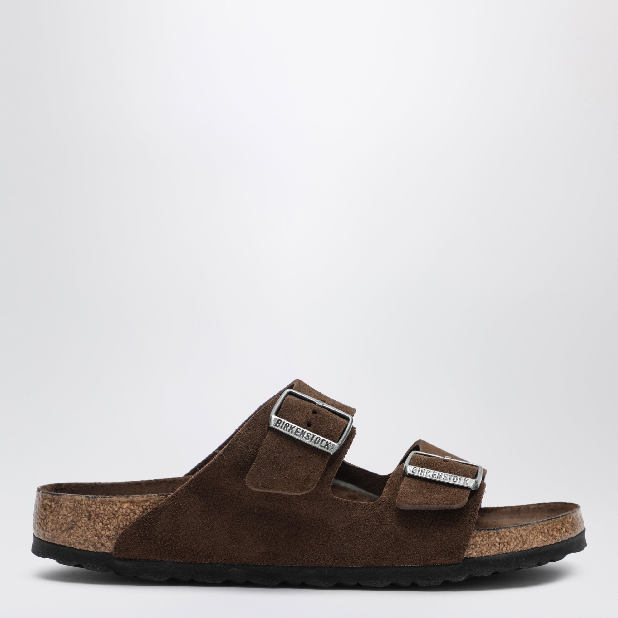 Slide Arizona plantare morbido marroni in suede