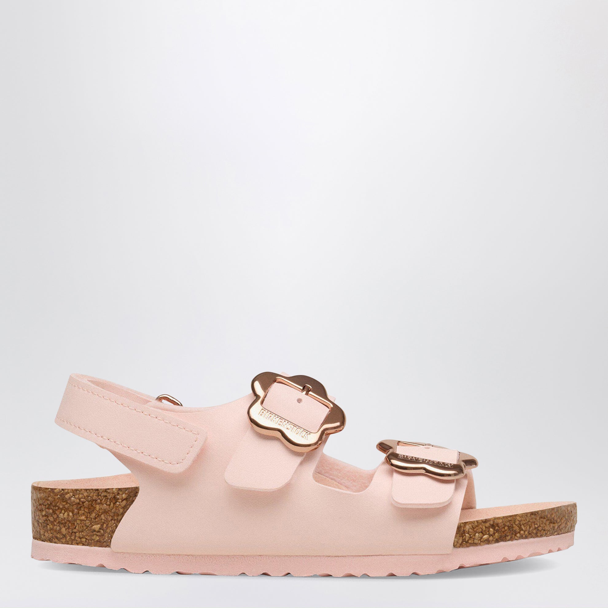 Sandalen Milano Flower Buckle in Hellrosa