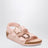 Sandalen Milano Flower Buckle in Hellrosa