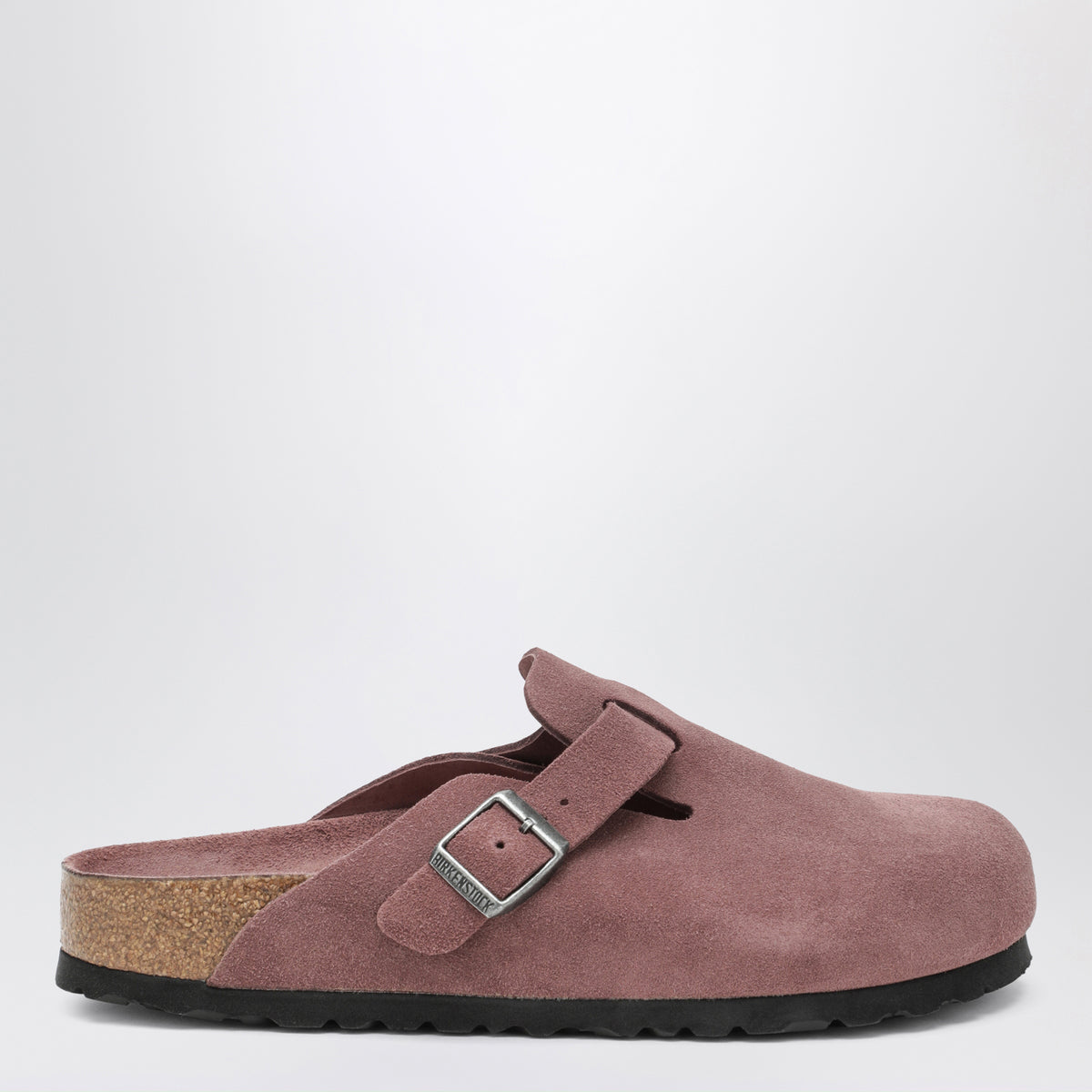 Sabot Boston color pepe in pelle scamosciata