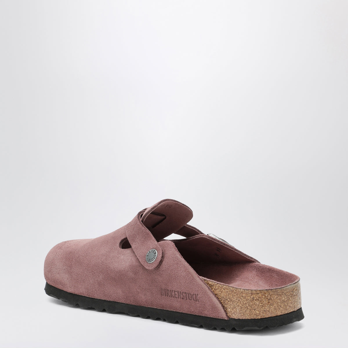 Sabot Boston color pepe in pelle scamosciata