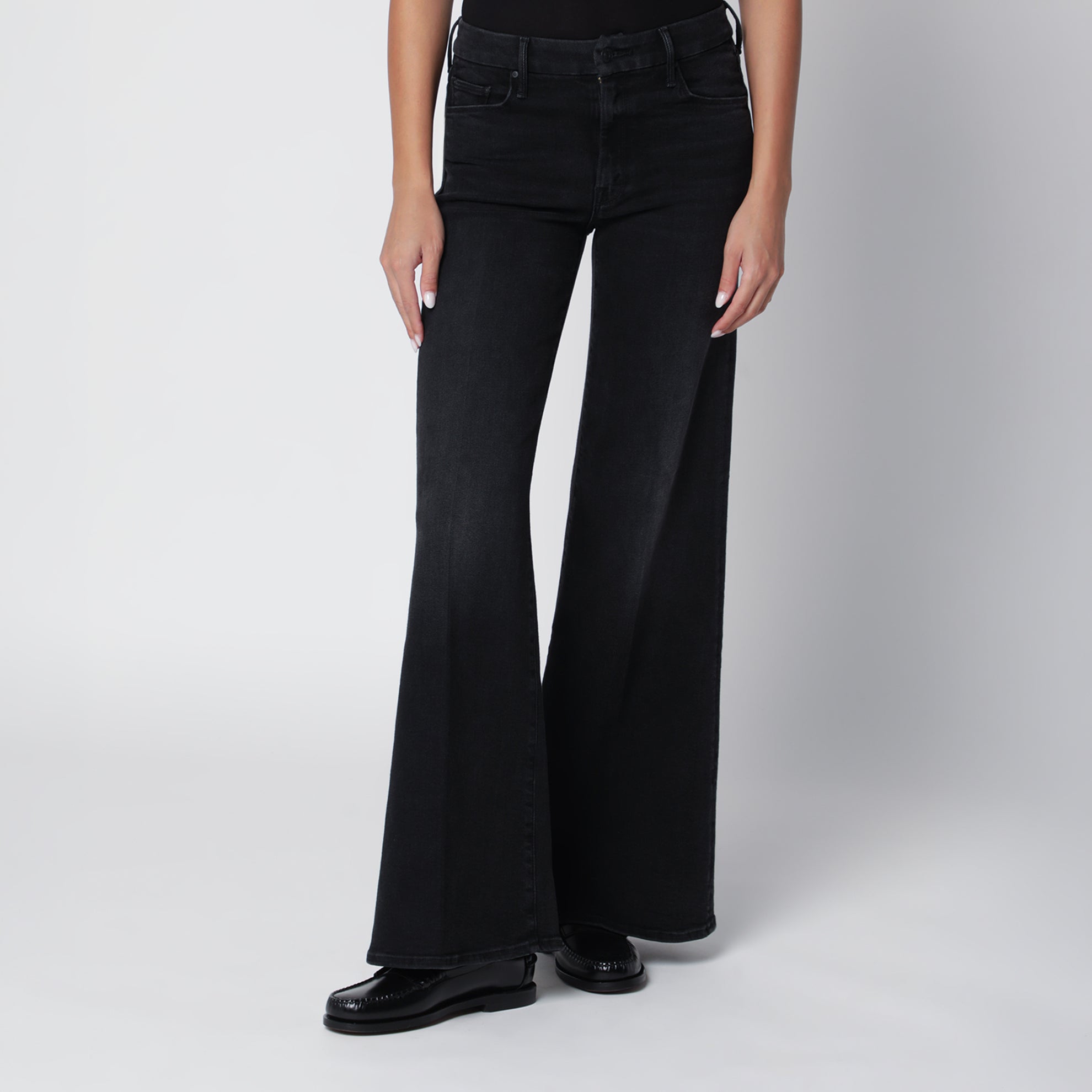 Schwarze Schlagjeans Spiked Hair