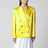 Double-Breasted Cotton Blend Jacket Shiny Yellow