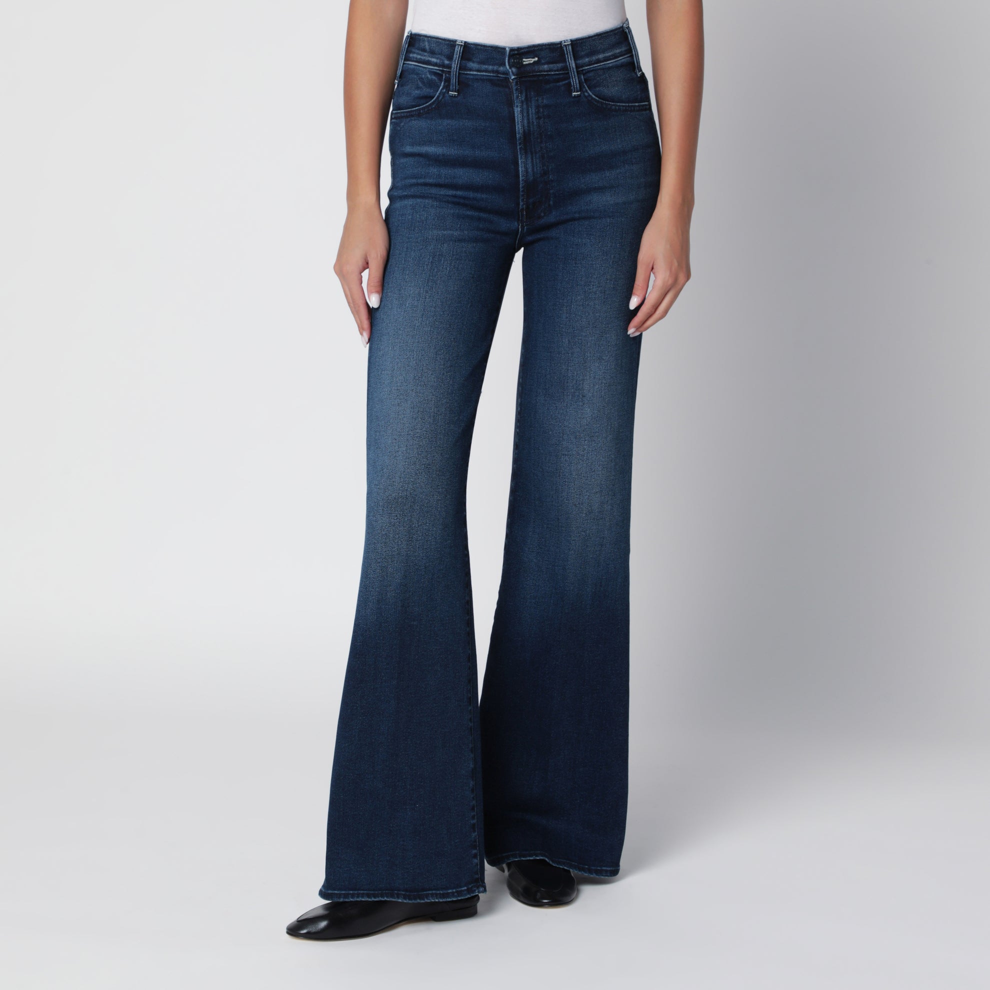 Jeans The Hustler Roller Sneak in denim blu scuro