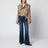 Jeans The Hustler Roller Sneak in denim blu scuro
