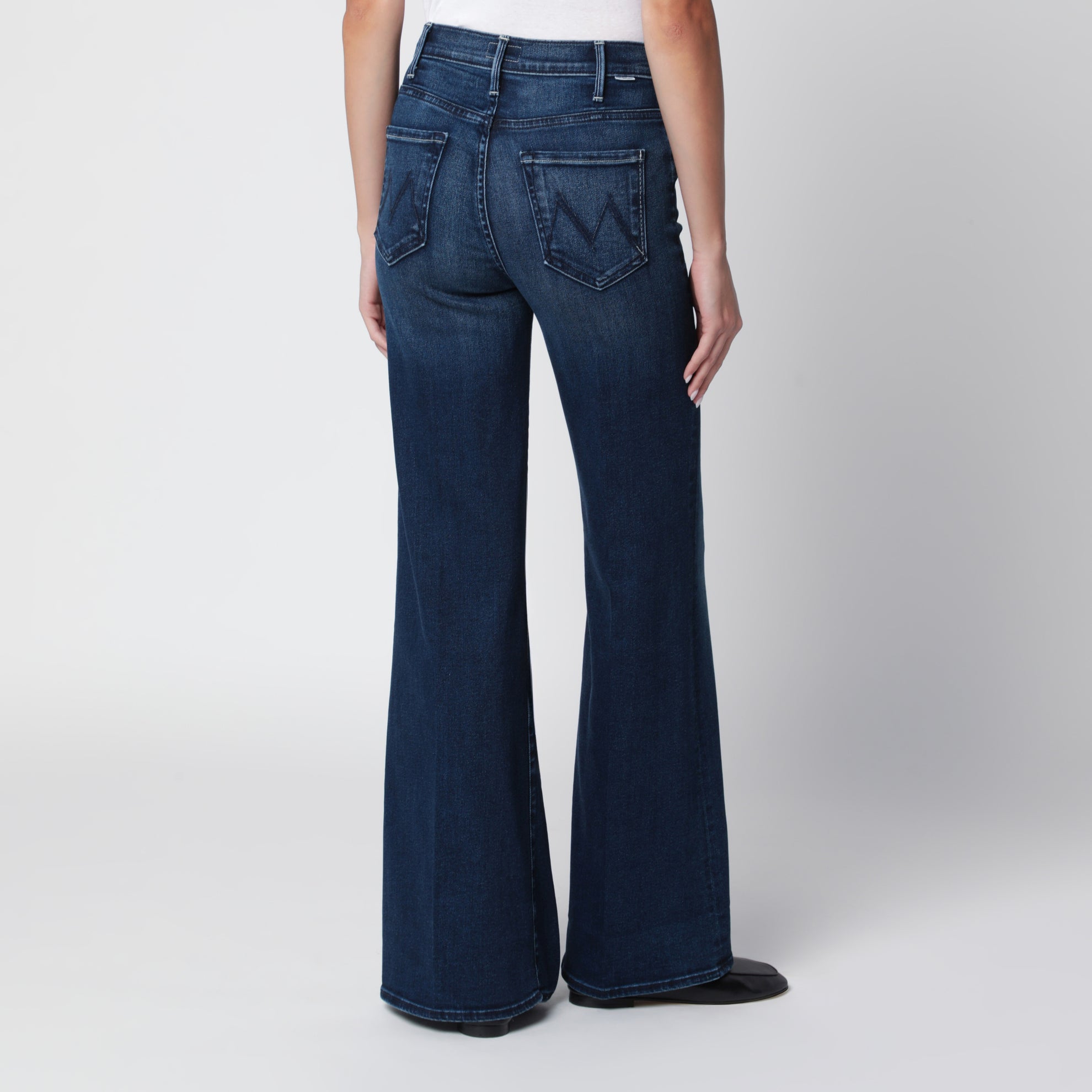 Jeans The Hustler Roller Sneak in denim blu scuro
