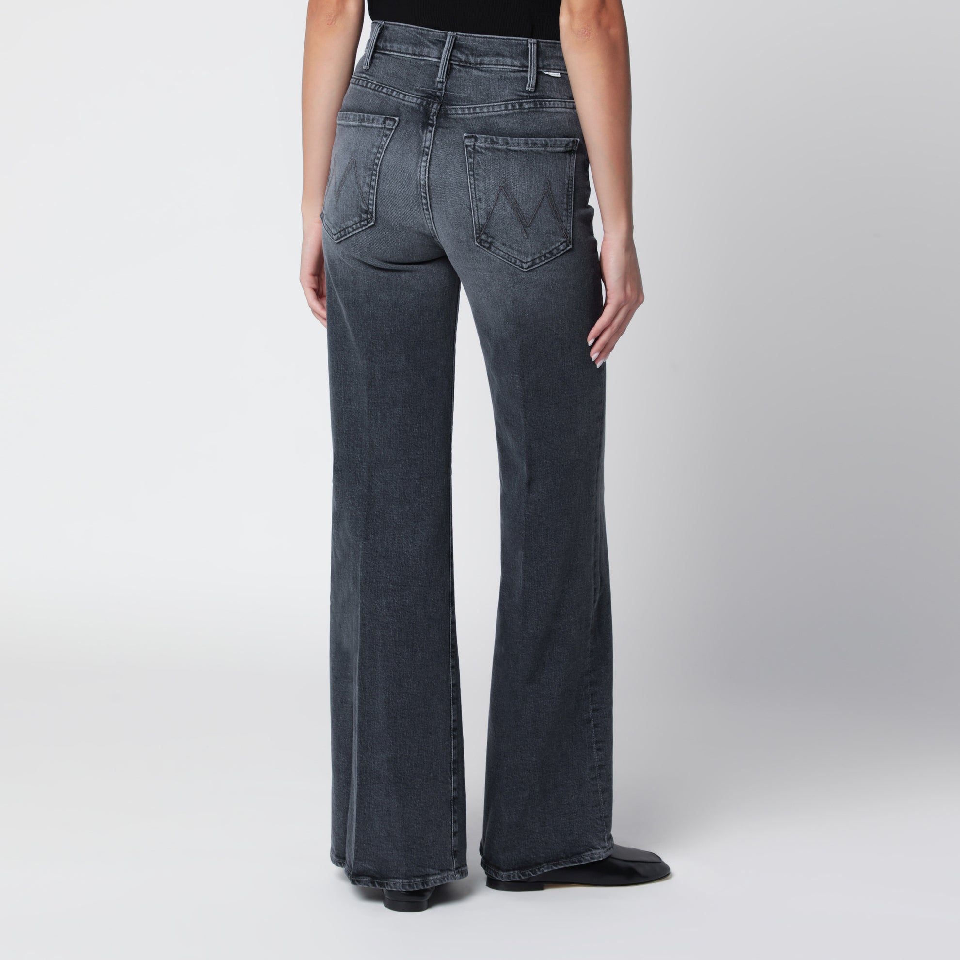 The Hustler Roller Sneak jeans in dark grey denim