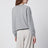 Felpa Eulalia grigia mélange in misto cashmere