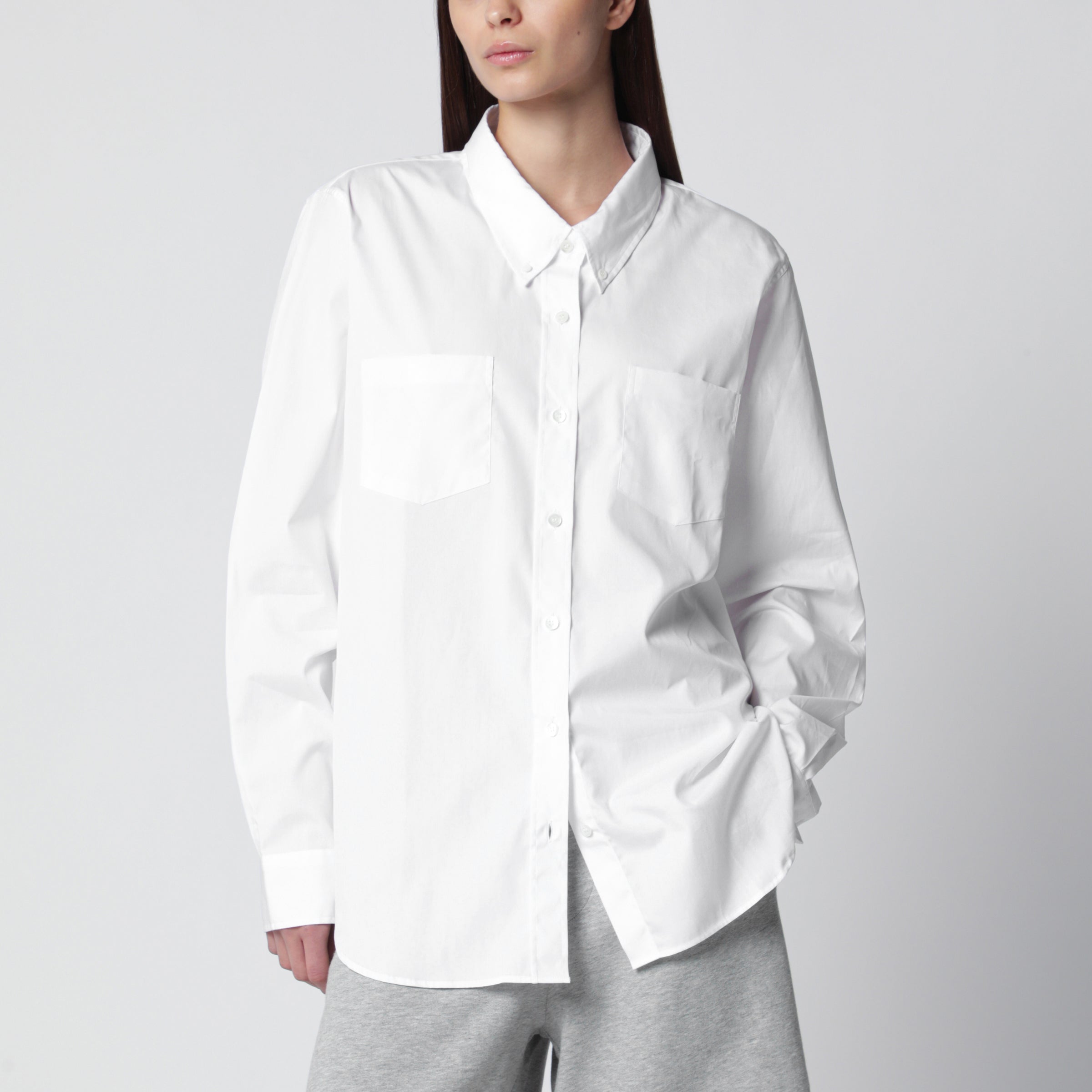 Dries Van Noten White button-down cotton shirt | TheDoubleF