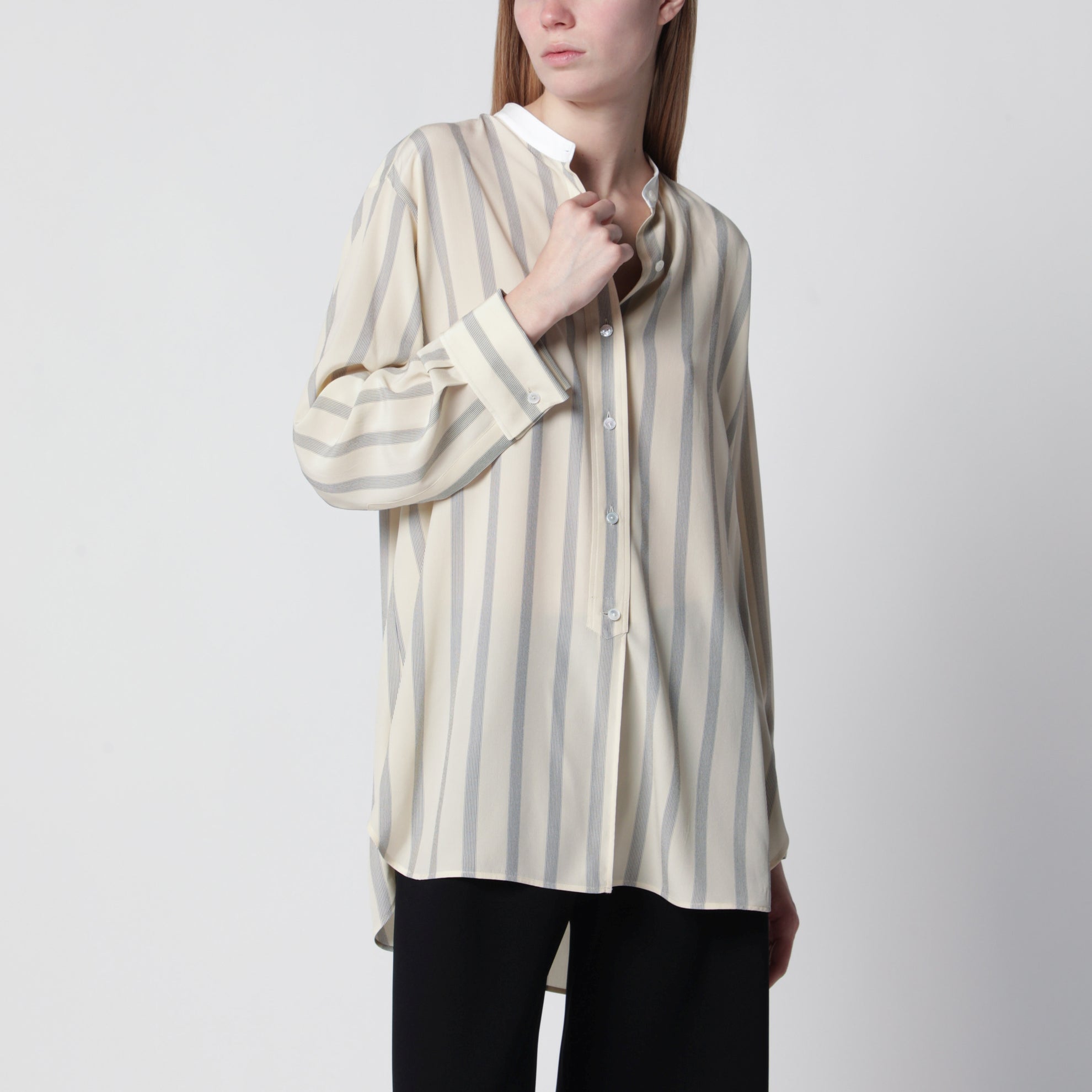 Camicia Falco a righe in seta