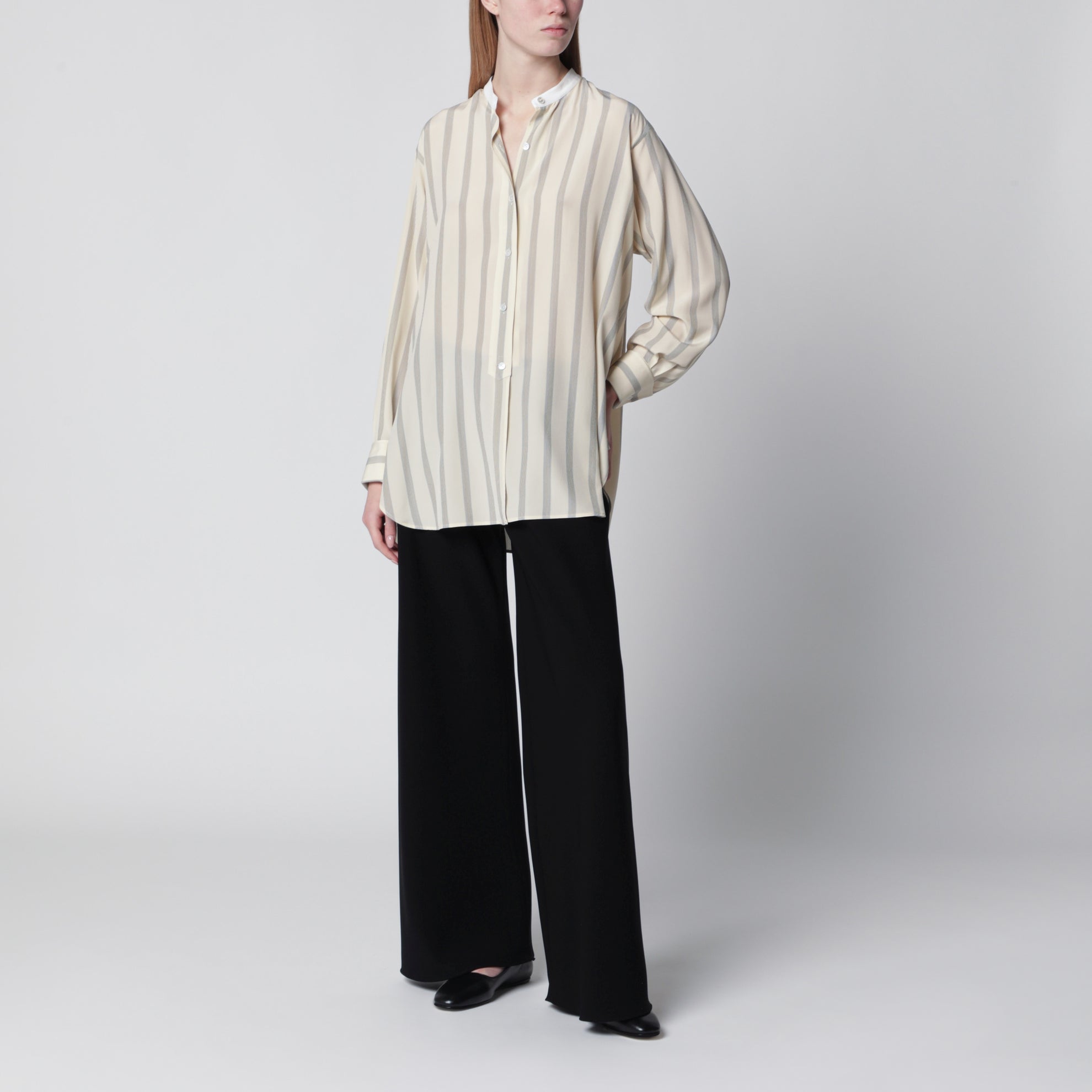 Camicia Falco a righe in seta