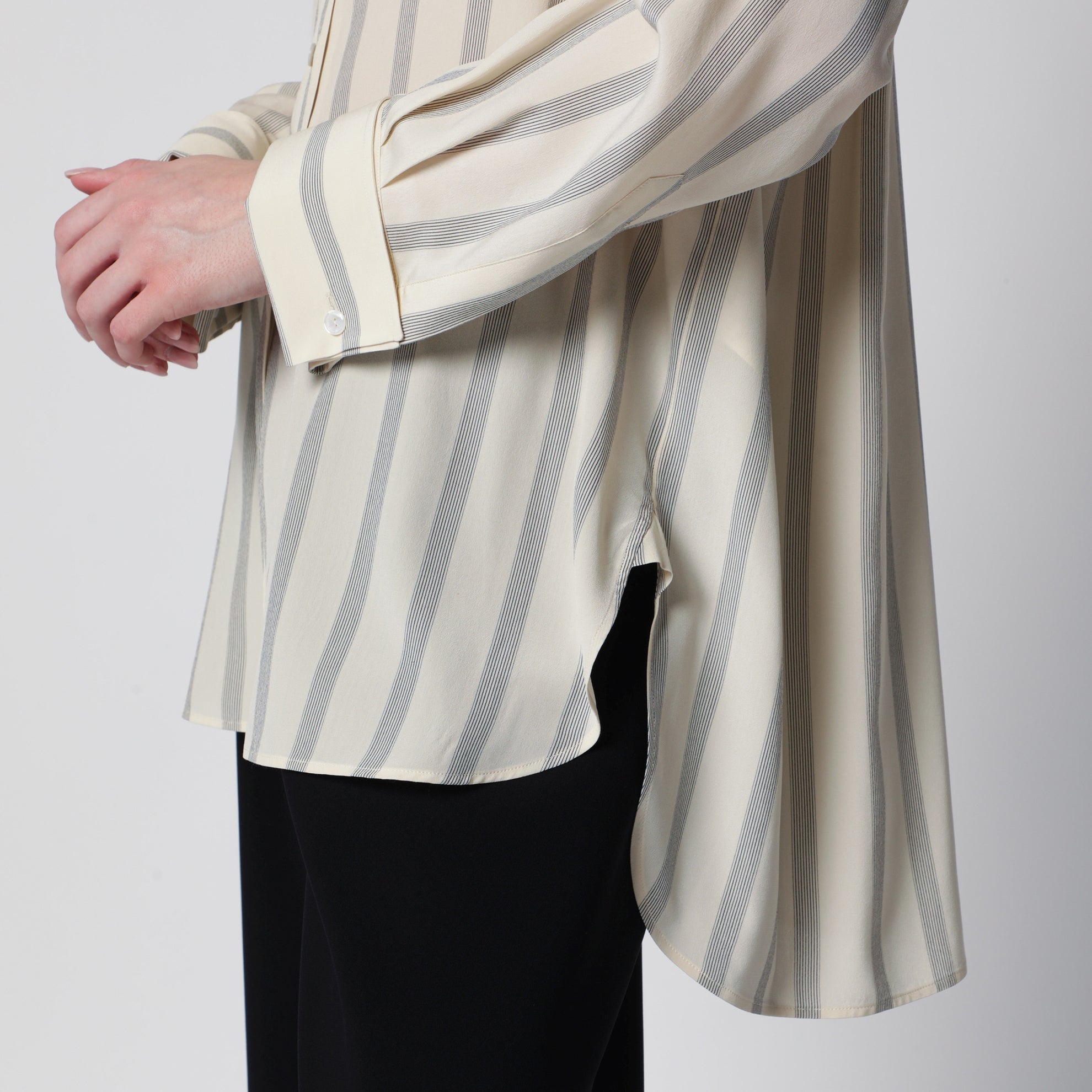 Camicia Falco a righe in seta