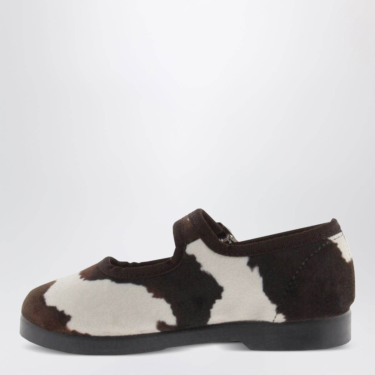 Ballerines Gong-Fu blanches à imprimé animalier