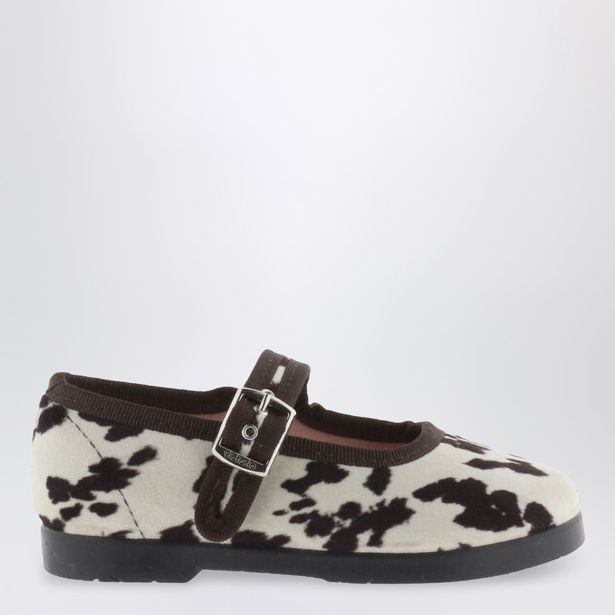Ballerines Gong-Fu marron à imprimé animalier