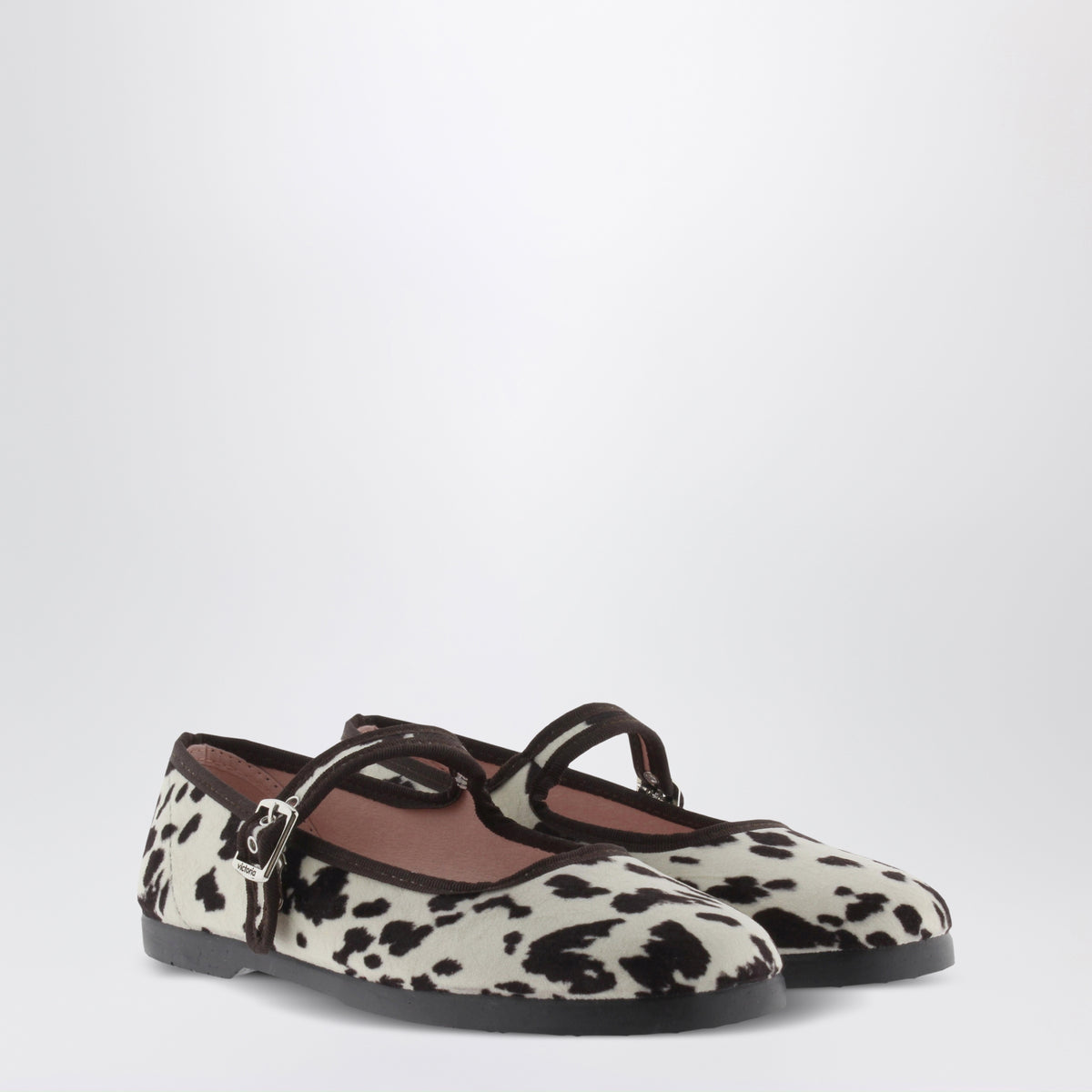 Ballerines Gong-Fu marron à imprimé animalier