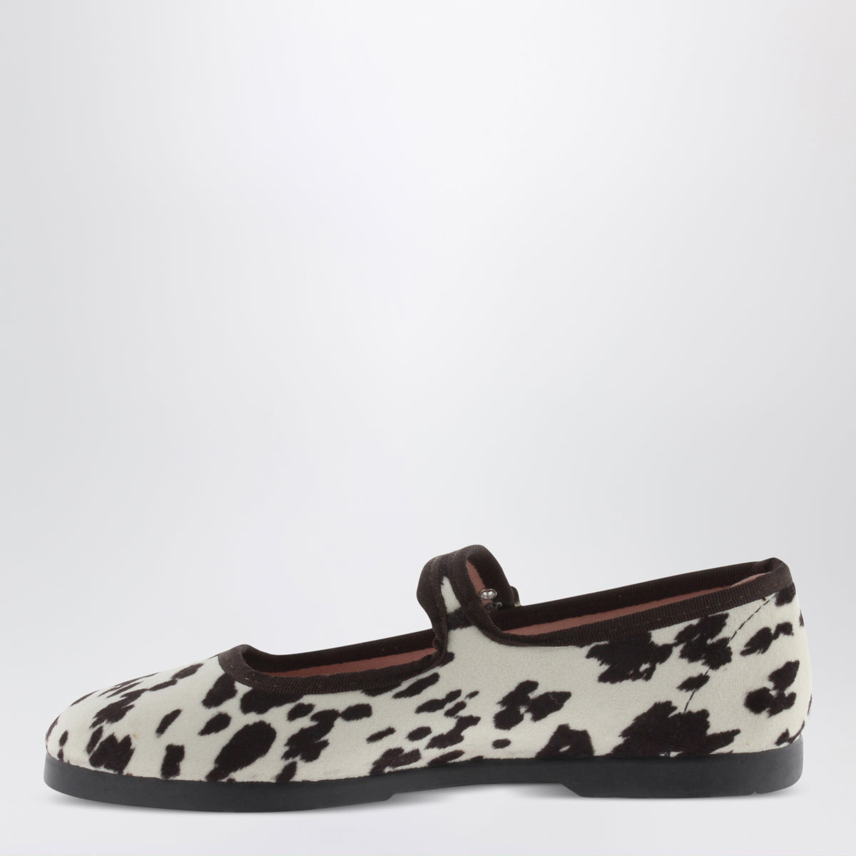 Ballerines Gong-Fu marron à imprimé animalier